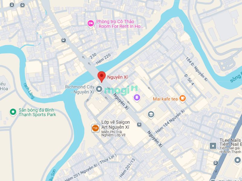 Vị trí thuận lợi, ngay trung tâm quận Bình Thạnh