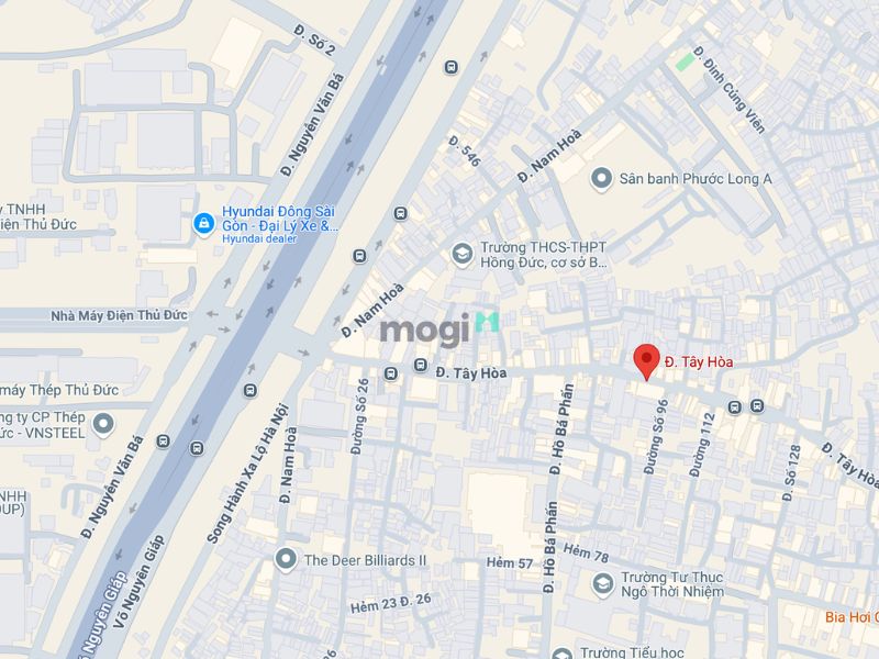 Vị trí thuận lợi của đường Tây Hoà Quận 9