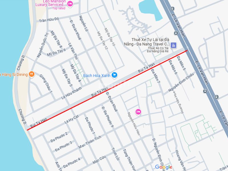 Bán đất đường Bùi Tá Hán Đà Nẵng