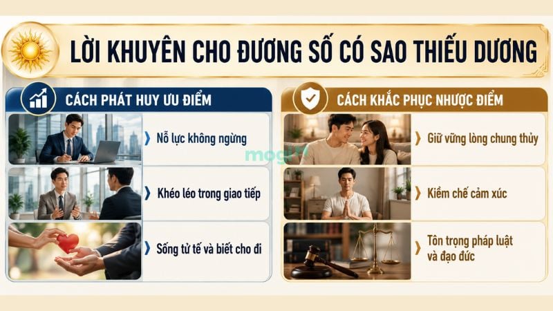 Lời khuyên cho đương số có sao Thiếu Dương
