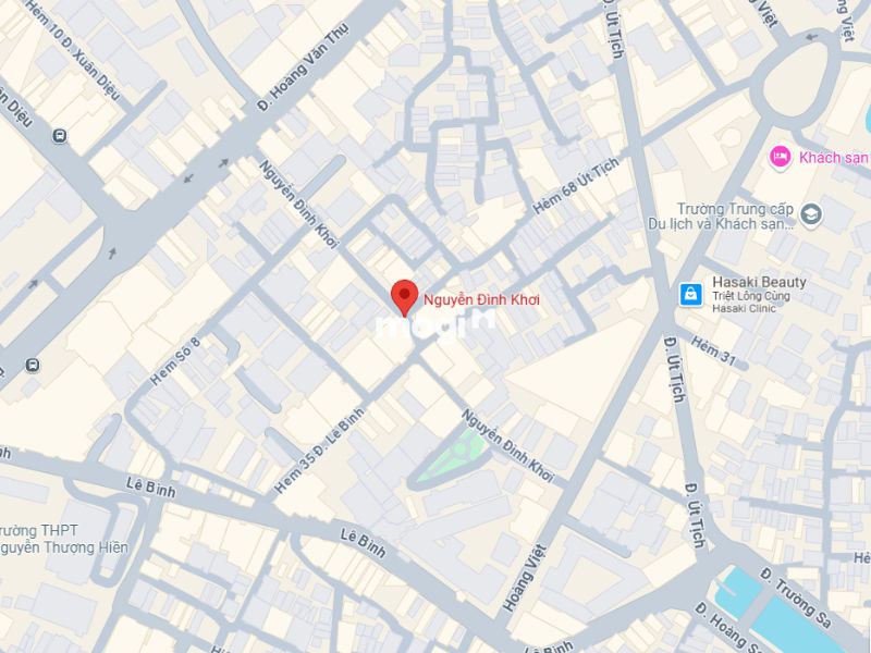 Vị trí đường Nguyễn Đình Khởi