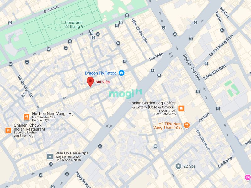 bán nhà mặt tiền đường bùi viện quận 1