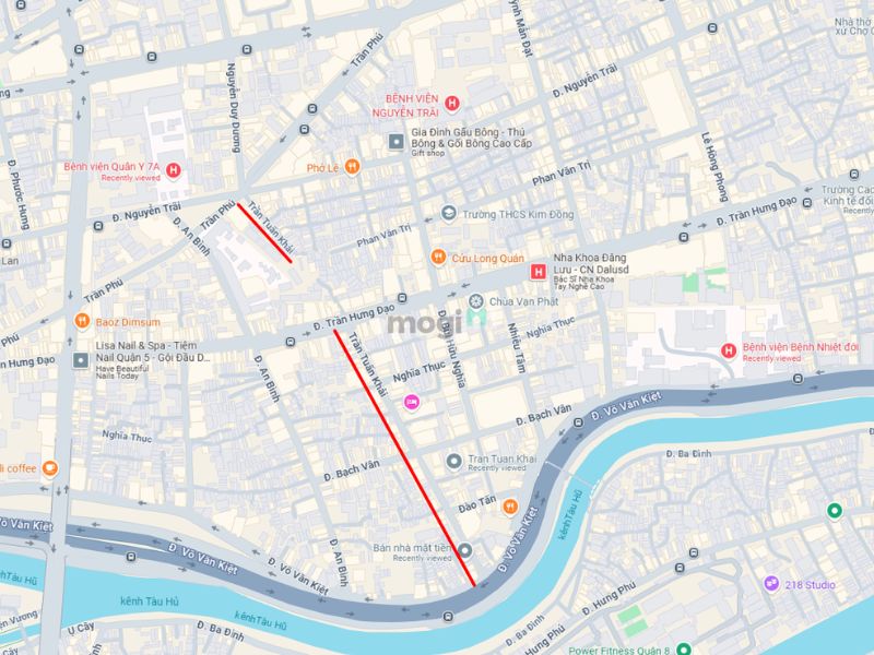 Vị trí đường Trần Tuấn Khải thuận lợi