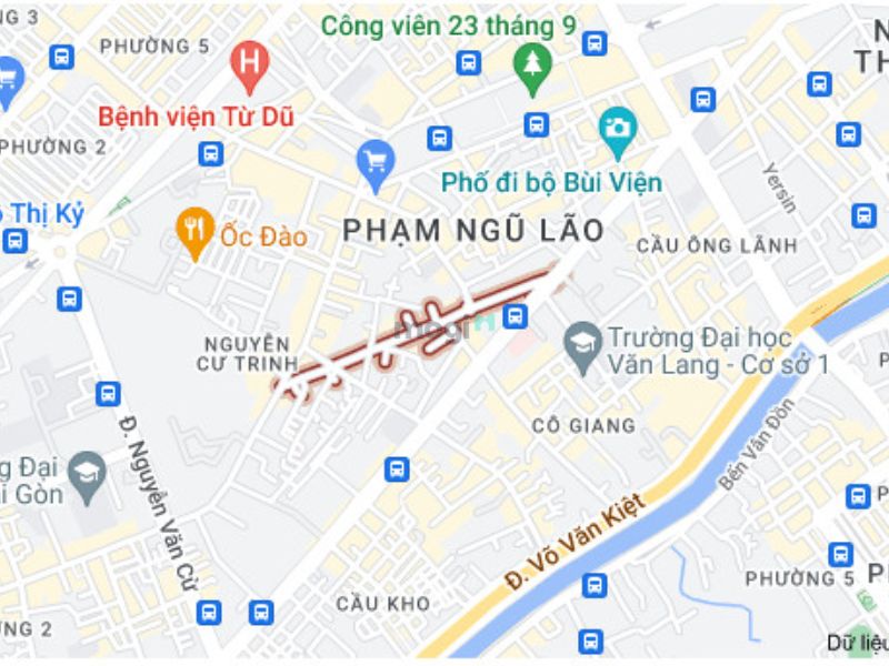 Đường Nguyễn Cư Trinh gần các tuyến đường lớn