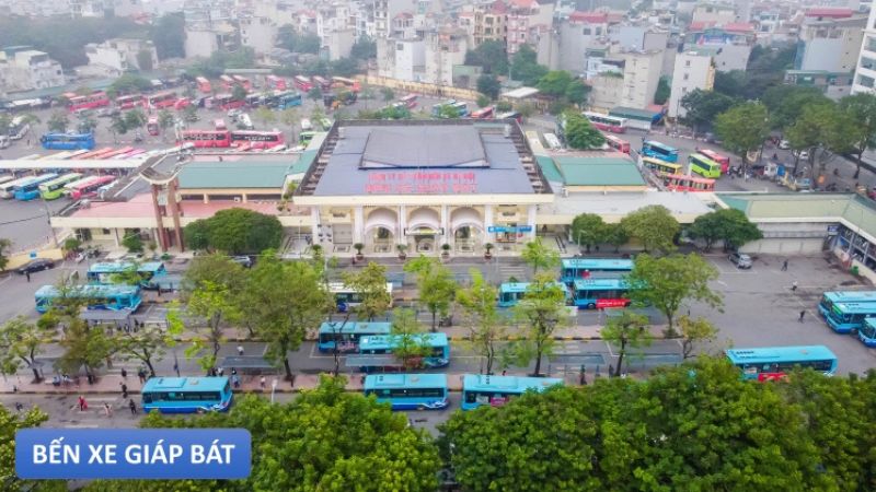 Các tuyến xe hoạt động phổ biến tại bến xe Giáp Bát