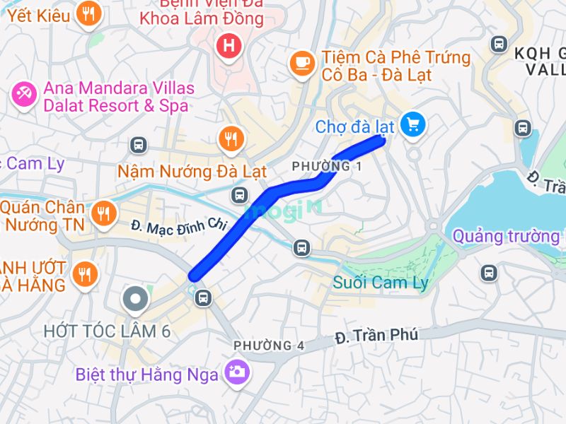 Vị trí đường 3 Tháng 2, Đà Lạt