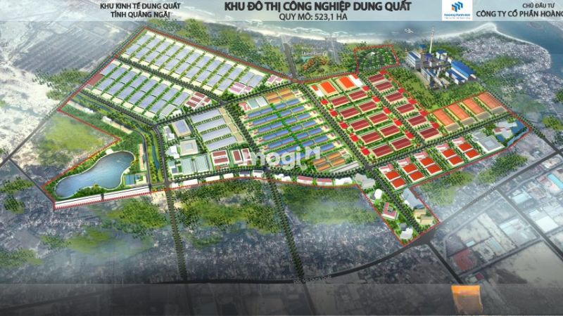Vị trí và tiềm năng bất động sản tại Ngã Ba Dốc Sỏi 5 Khu đô thị công nghiệp Dung Quất