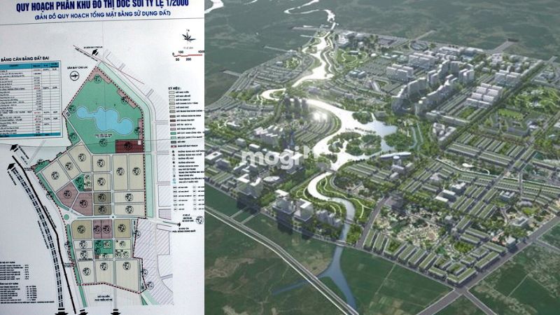 Vị trí và tiềm năng bất động sản tại Ngã Ba Dốc Sỏi 3 Phân khu đô thị Dốc Sỏi