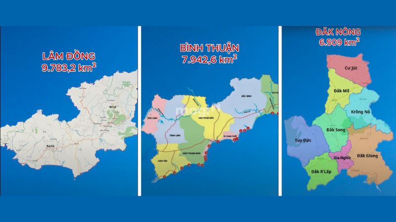 Thay đổi sau khi sáp nhập tỉnh Đắk Nông