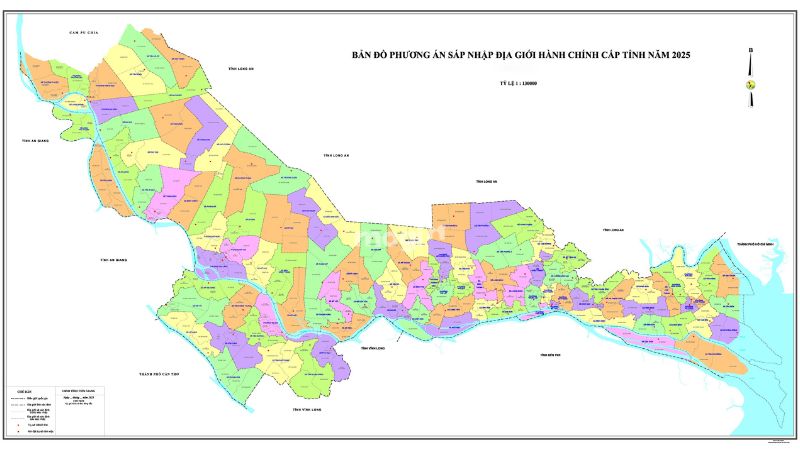 Tiền Giang sáp nhập tỉnh nào từ ngày 1/7/2025?