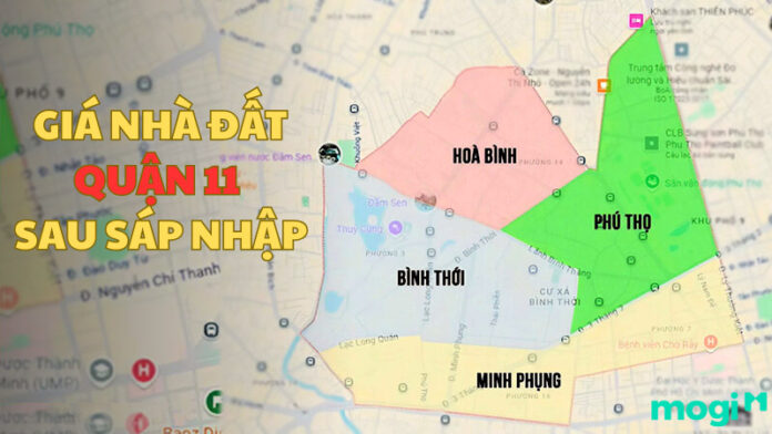 Giá nhà đất quận 11 sau sáp nhập
