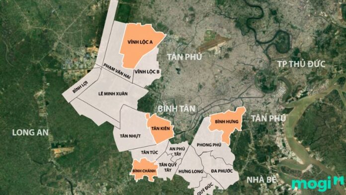 giá nhà đất Huyện Bình Chánh sau sáp nhập