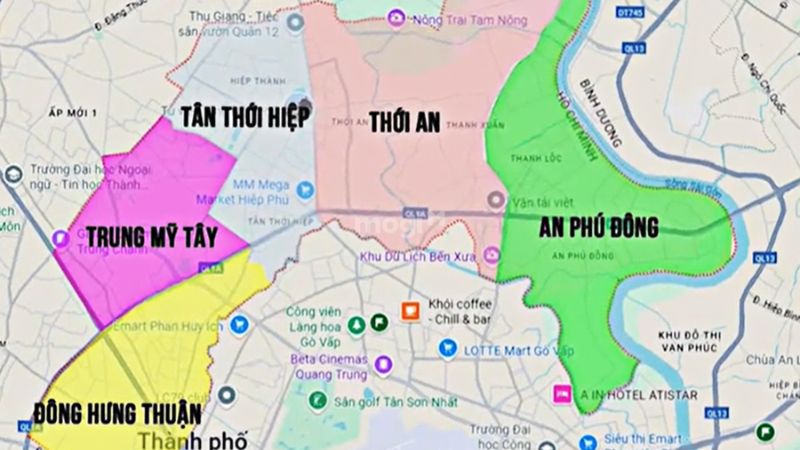 Thông tin tổng quan về vấn đề sáp nhập quận 12