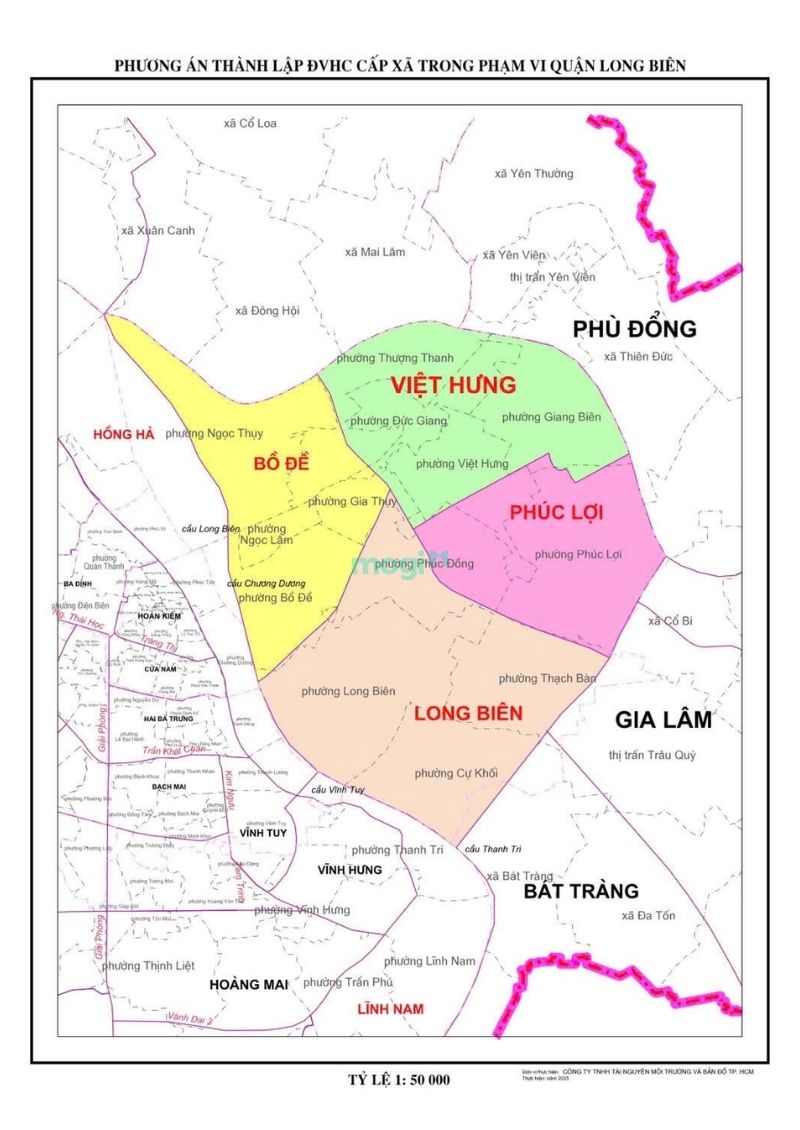 Thông tin tổng quan về việc sáp nhập tại Quận Long Biên