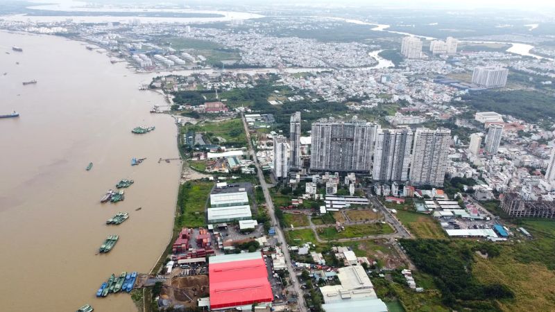 Giá nhà đất huyện Nhà Bè sau sáp nhập có xu hướng tăng giá nhẹ đến trung bình.