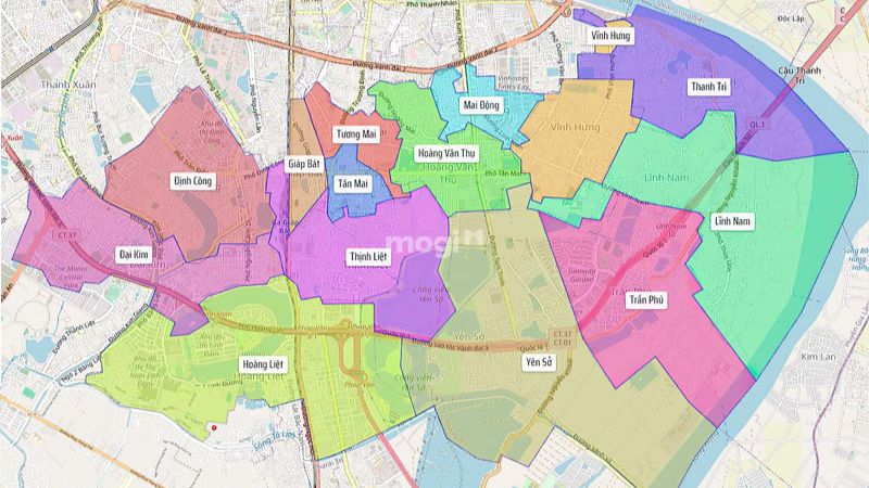 Thông tin tổng quan về sáp nhập quận Hoàng Mai