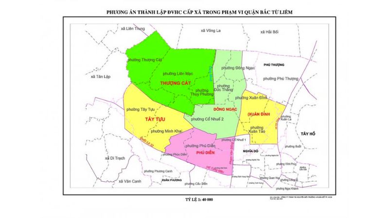 Thông tin tổng quan về việc sáp nhập quận Bắc Từ Liêm