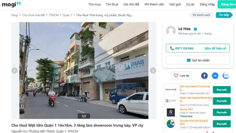 Thông tin liên hệ rõ ràng và uy tín