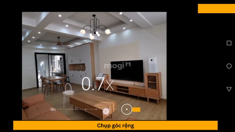 Chọn góc rộng giúp lấy toàn cảnh phòng