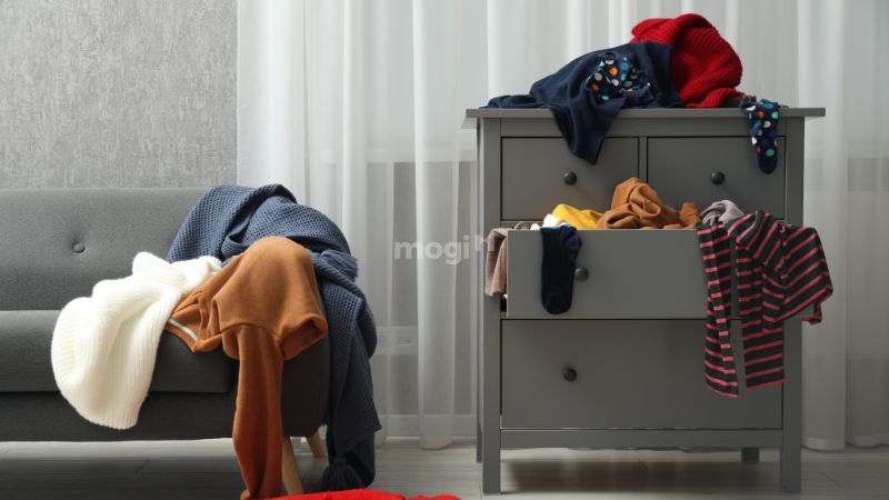 Đừng để phòng bừa bộn khi chụp nhé