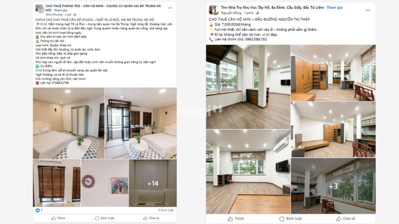 Quảng bá đa kênh qua Facebook, TikTok, Zalo, cùng với các website bất động sản lớn