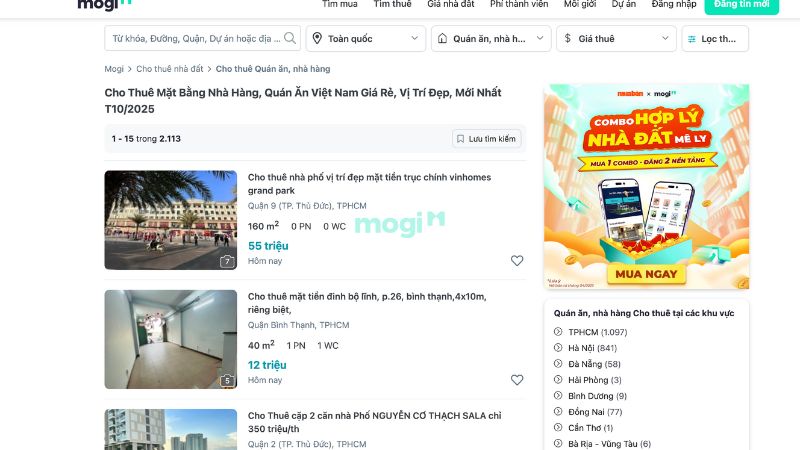 Mẹo đăng tin cho thuê mặt bằng quán ăn hiệu quả, nhanh chóng 5 Lựa chọn kênh đăng phù hợp với mặt bằng quán ăn