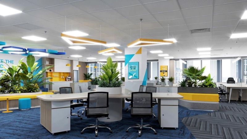 Xu hướng năm 2025 sẽ ưu tiên các mô hình văn phòng xanh, thân thiện môi trường.