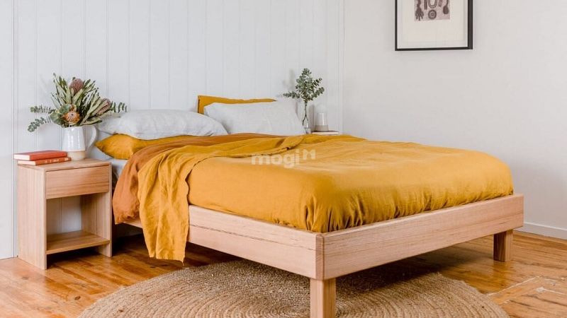 Trong phong thủy phòng ngủ, đầu giường cần kê sát tường hoặc tủ quần áo