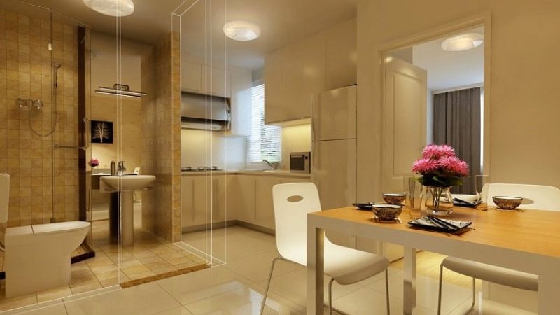 Nhà vệ sinh liền kề với nhà bếp