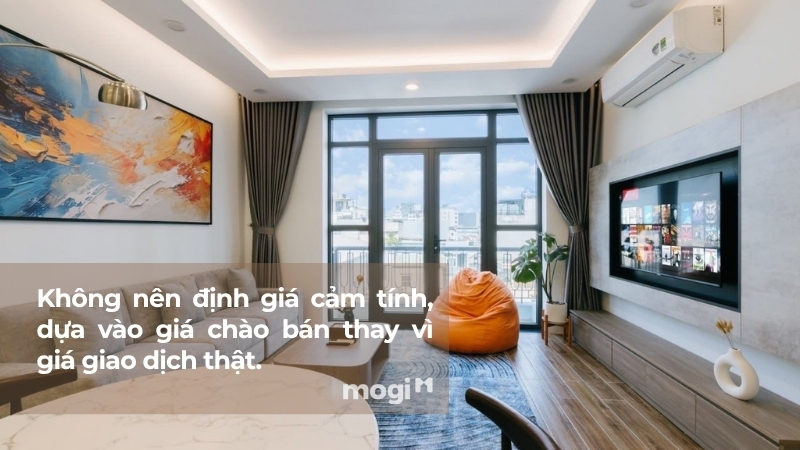 Không nên định giá cảm tính chỉ dựa vào giá chào bán