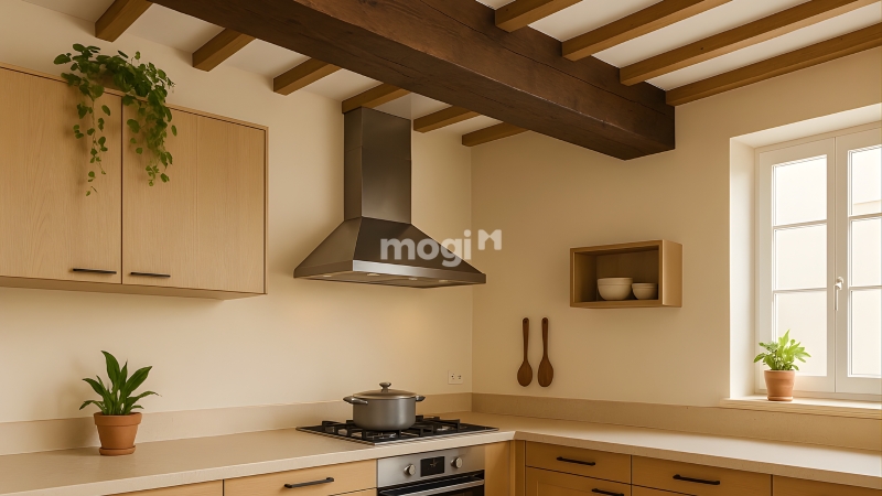 Cần kiêng xà ngang và góc nhọn khi đặt phòng bếp