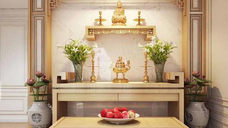 Vị trí bàn thờ tốt nhất là nơi cao ráo, trang nghiêm (Nguồn: thing.vn)
