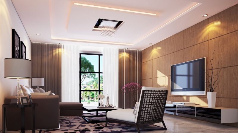 Phong thủy phòng khách: 5 nguyên tắc và 4 kiêng kỵ phải biết 3 Thiết kế phòng khách với trần nhà cao mang lại cảm giác thoáng đãng