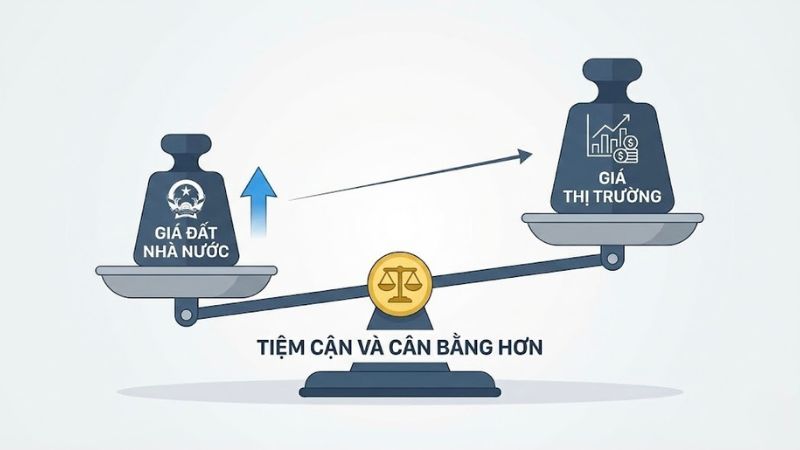 Giá nhà nước tiệm cận với giá thị trường.