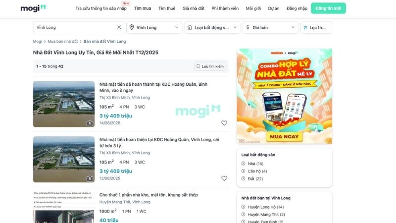 Mua bán nhà đất Vĩnh Long giá tốt tại Muaban.net