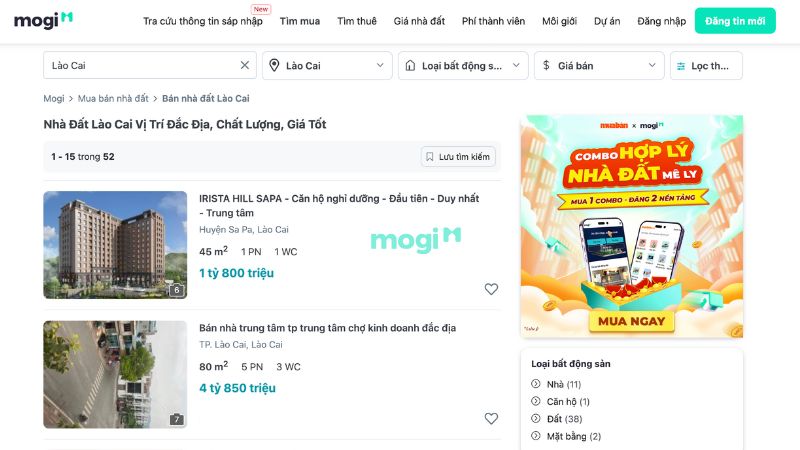 Mua bán nhà đất vị trí đắc địa tại Lào Cai uy tín trên Mogi.vn