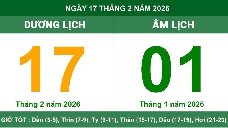 Ngày tốt động thổ tháng 2 năm 2026: Thứ Ba, 17/2/2026