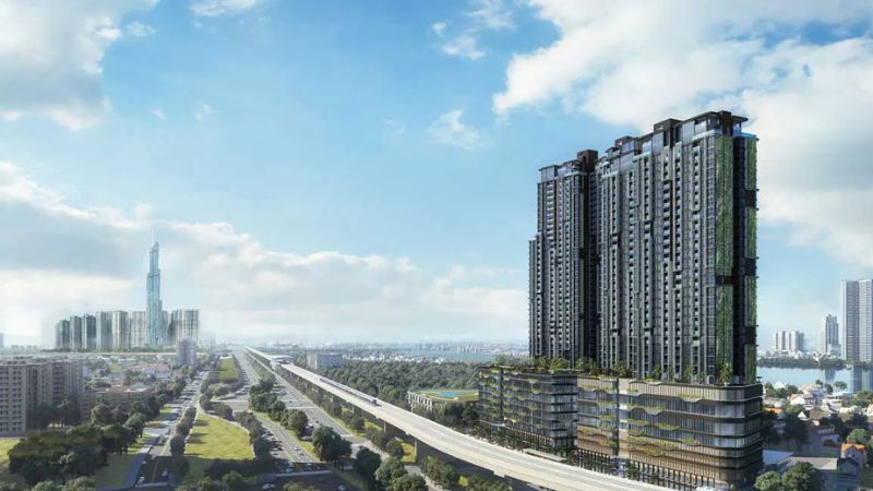 Masterise Lumière Riverside nổi bật với thiết kế “Leafscape” độc đáo (Nguồn ảnh: Masterise Lumière Riverside)