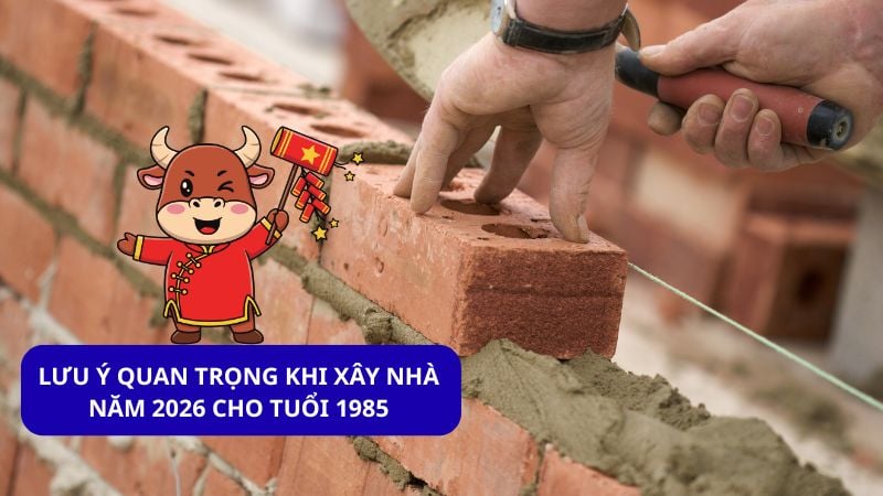 Lưu ý quan trọng khi xây nhà năm 2026 cho tuổi 1985