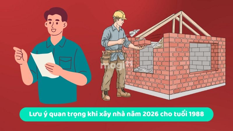 Tuổi 1988 làm nhà năm 2026 nên hay không? Những lưu ý quan trọng 8 Lưu ý quan trọng khi xây nhà năm 2026 cho tuổi 1988