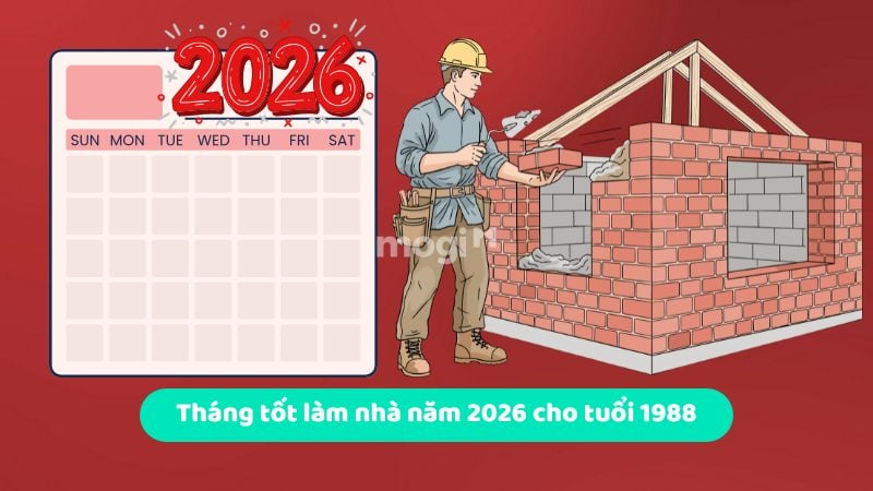 Tuổi 1988 làm nhà năm 2026 nên hay không? Những lưu ý quan trọng 7 Tháng tốt làm nhà năm 2026 cho tuổi 1988