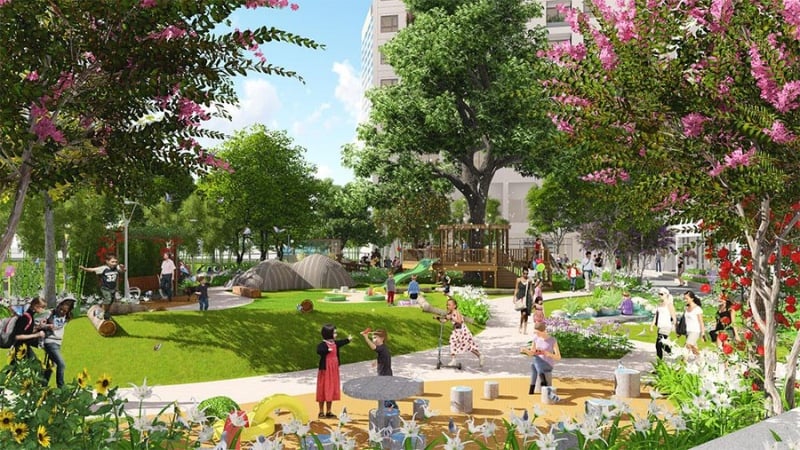 Tiện ích khu sinh hoạt cộng đồng rộng rãi