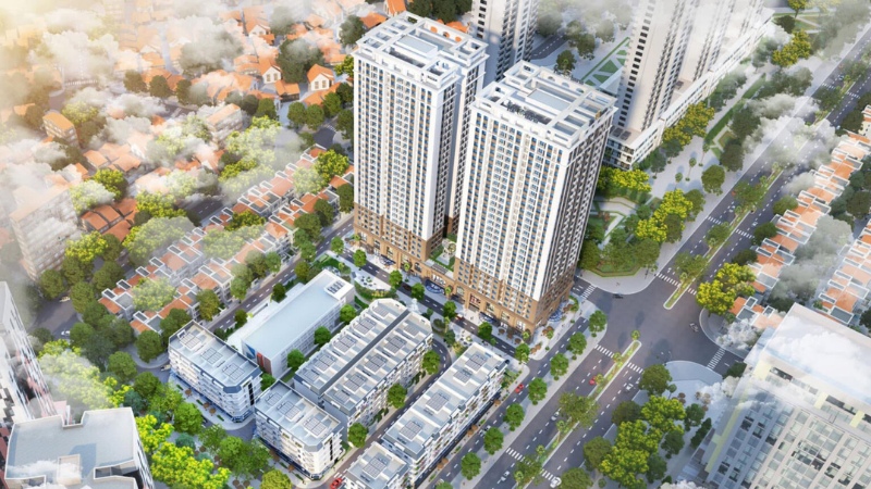 Hình ảnh tổng quan của dự án The Charm An Hưng