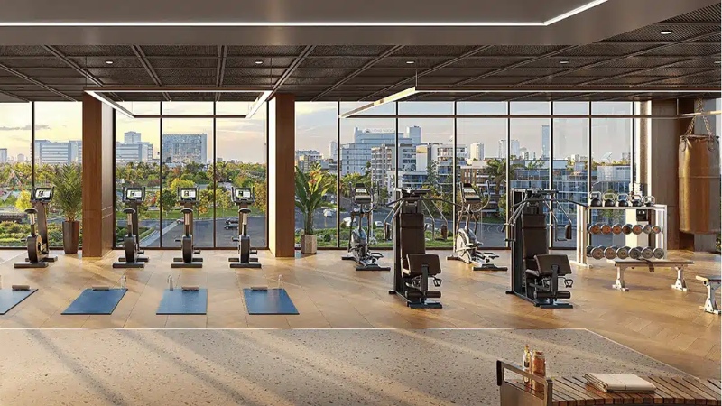 Khu tập Gym dành cho cư dân sống trong tòa nhà