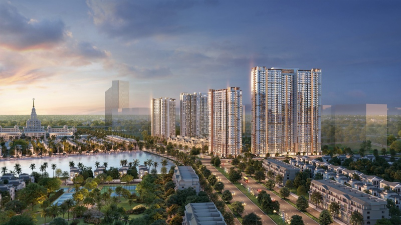 Hình ảnh tổng quan của dự án Masteri Waterfront Ocean Park