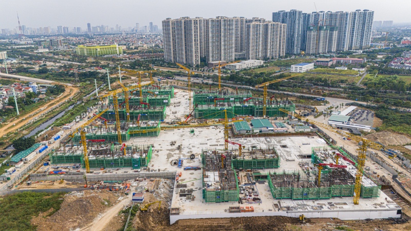 Các dự án căn hộ đang được xây dựng, đáp ưu nhu cầu ngày càng tăng tại Hà Nội