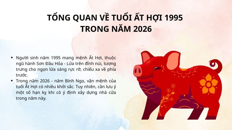 Tuổi 1995 làm nhà năm 2026 có phạm hạn không? Phân tích chi tiết 1 Tổng quan về tuổi Ất Hợi 1995 trong năm 2026