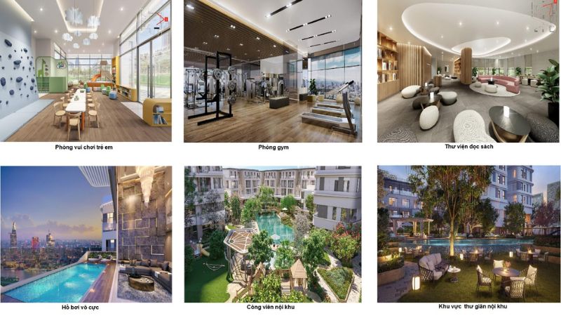 Đa dạng tiện ích nội khu sẵn có tại Zeit River Thủ Thiêm (Nguồn ảnh: batdongsanluxury.vn)