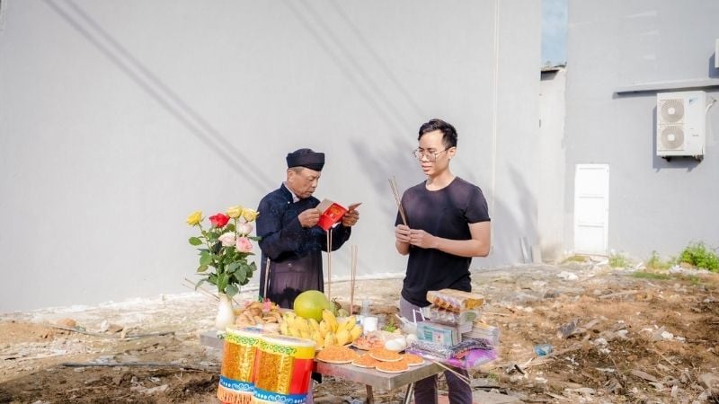 Hình thức làm lễ động thổ trước khi xây nhà (Nguồn ảnh: SBS Villa)
