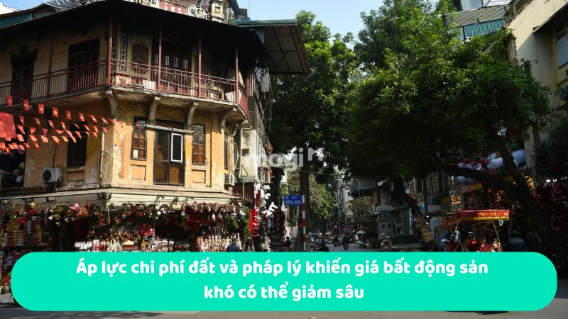 Áp lực chi phí đất và pháp lý khiến giá bất động sản khó có thể giảm sâu